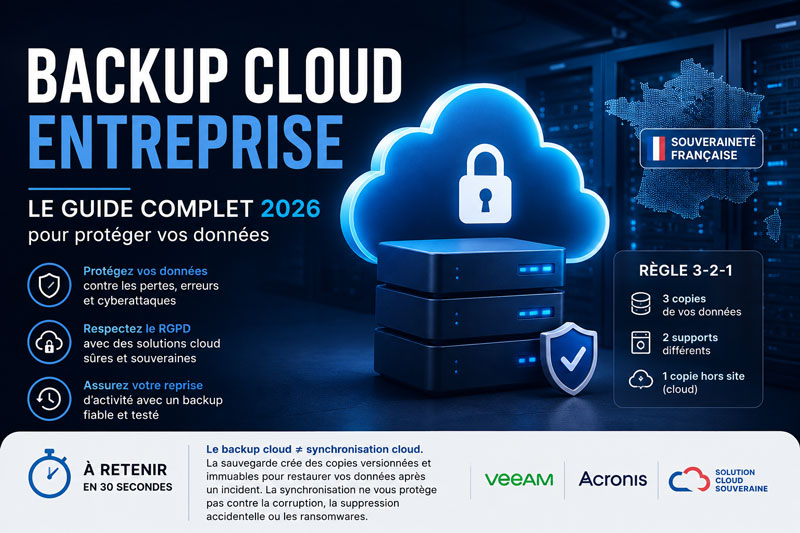 Backup Cloud Entreprise : Le Guide Complet 2026 pour Protéger Vos Données