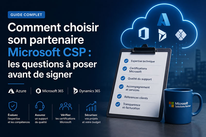 Comment choisir son partenaire Microsoft CSP : les questions à poser avant de signer